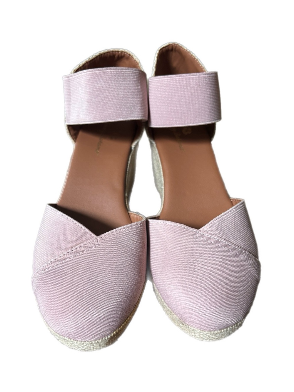 Tommy Bahama Light Pink Espadrille Wedge Sandals